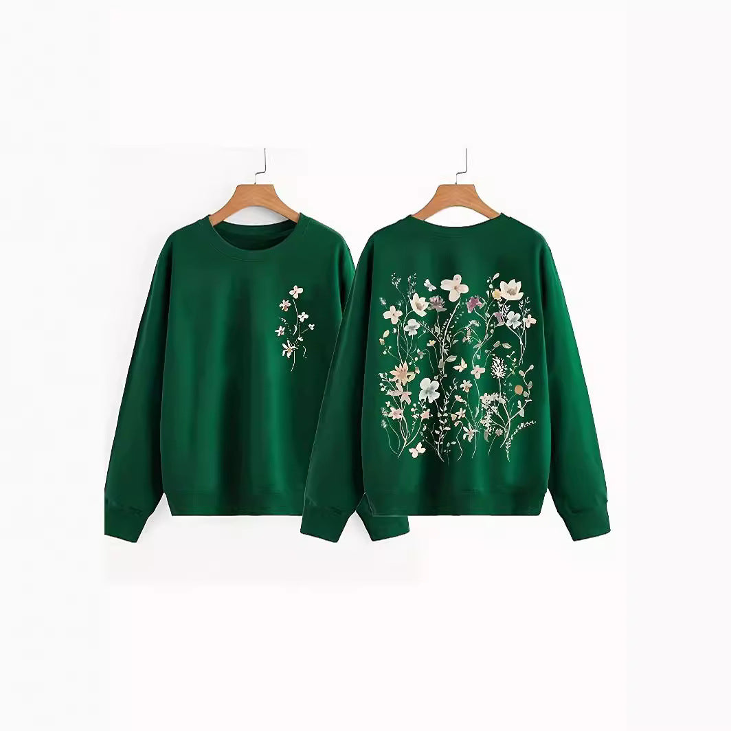 Kvinnegenser med blomsterdesign og myk innerfôr Skjora