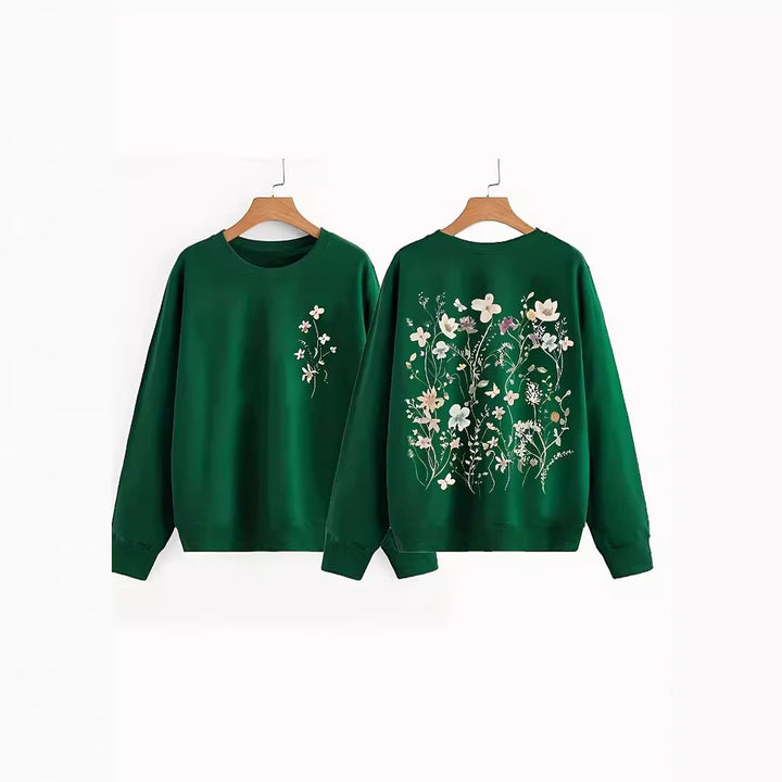 Kvinnegenser med blomsterdesign og myk innerfôr Skjora