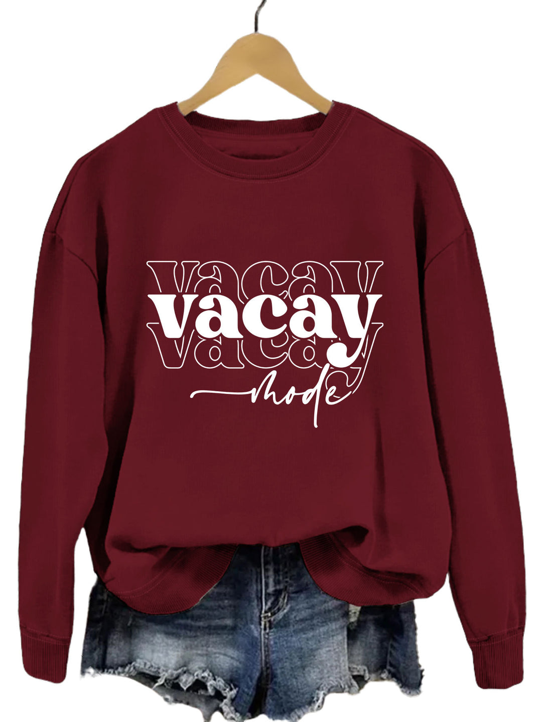 Kvinne sweatshirt med avslappet tekst og avslappet passform Skjora