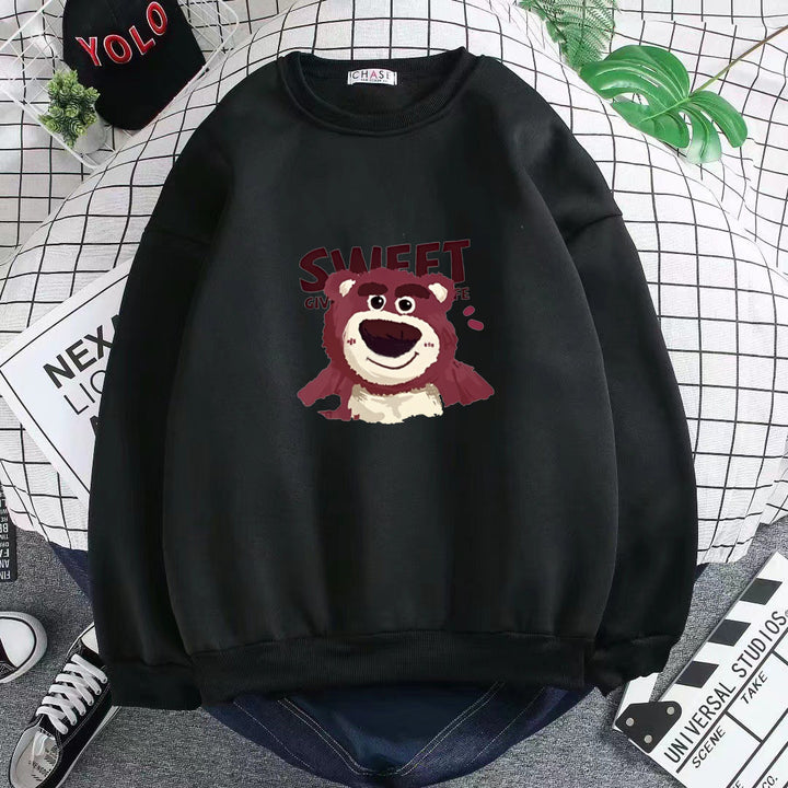 Dame Sweatshirt med søtt bjørnemotiv Skjora