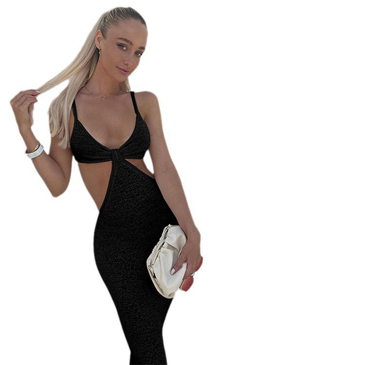 Damer stilige skåret maxikjole med unike cut-out-detaljer Skjora