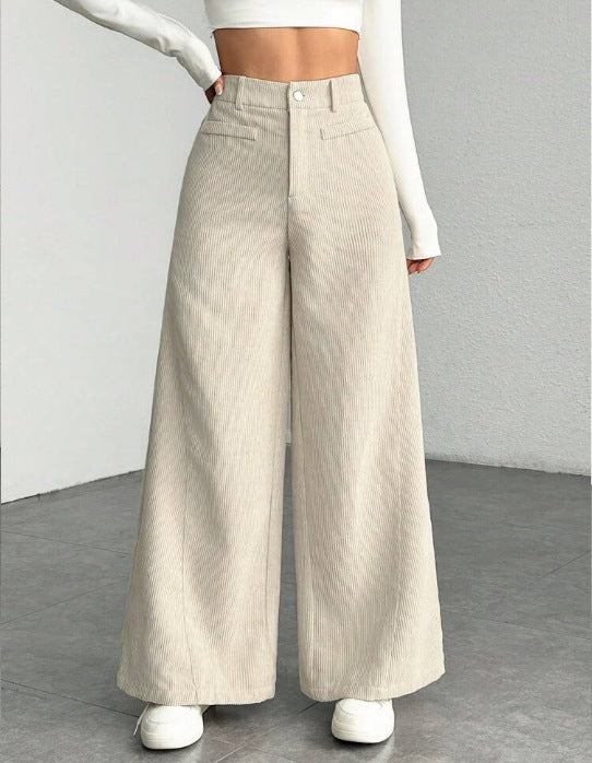 Women's Loose Corduroy Trousers Skjora