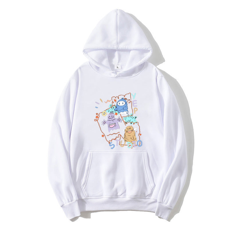 Damen Kapuzenpullover mit verspieltem Cartoon-Design Skjora