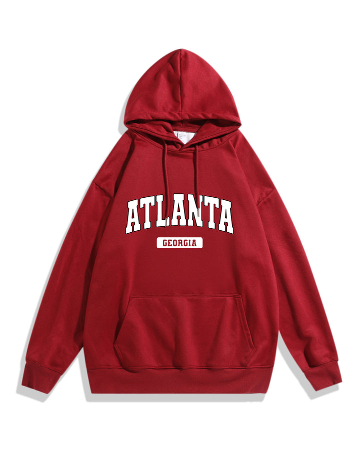 Damen Kapuzenpullover mit stylischem Atlanta-Print Skjora