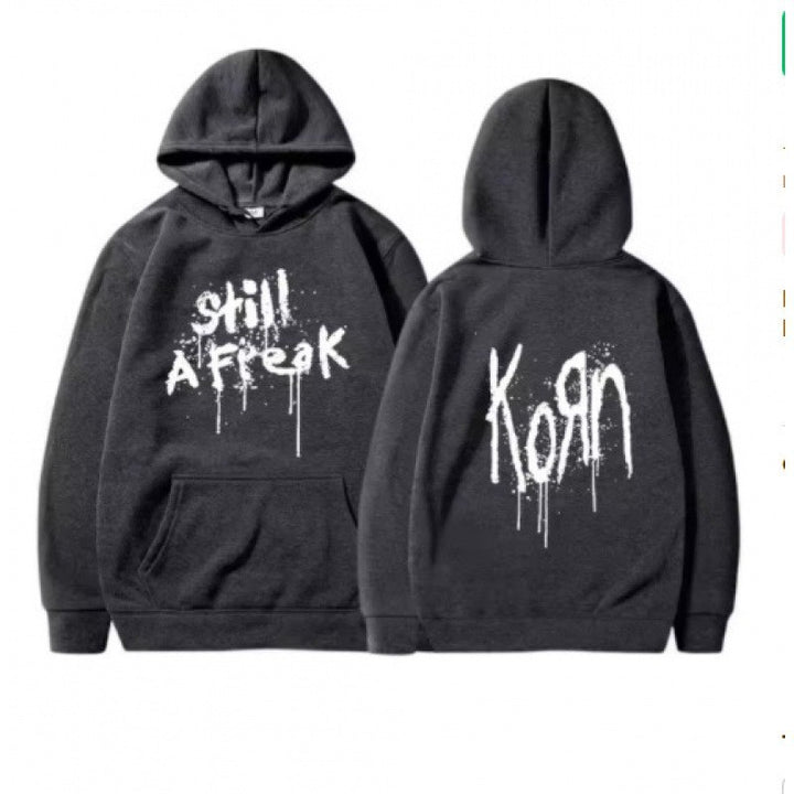 Kvinne hoodie med kreative graffiti design Skjora