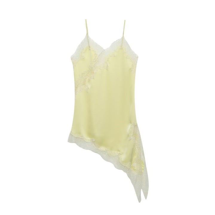 Dame asymmetrisk spaghetti-top Skjora