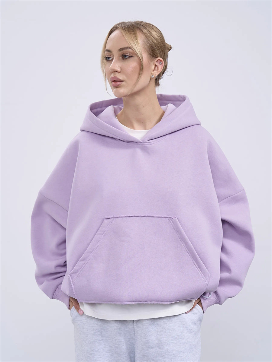 Dame oversized hettegenser med sidelommer og avslappet passform Skjora
