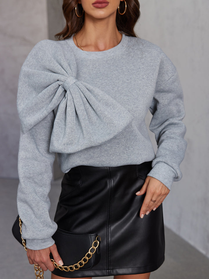 Dames genser med innovativt volang-design Skjora