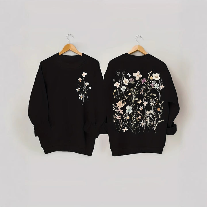 Kvinnegenser med blomsterdesign og myk innerfôr Skjora