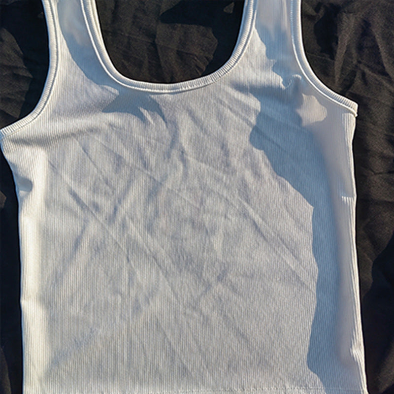 Dame tanktop med sporty Frankrike-design og komfortabel passform Skjora