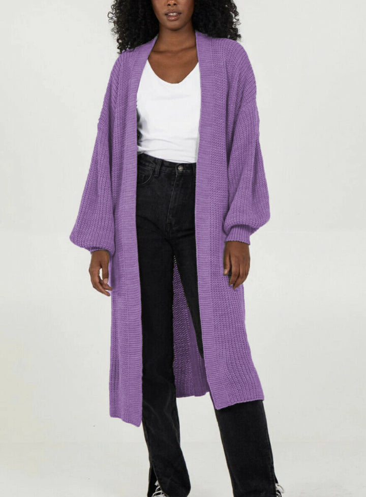 Kvinne strikket kåpe i uformell oversized design Skjora