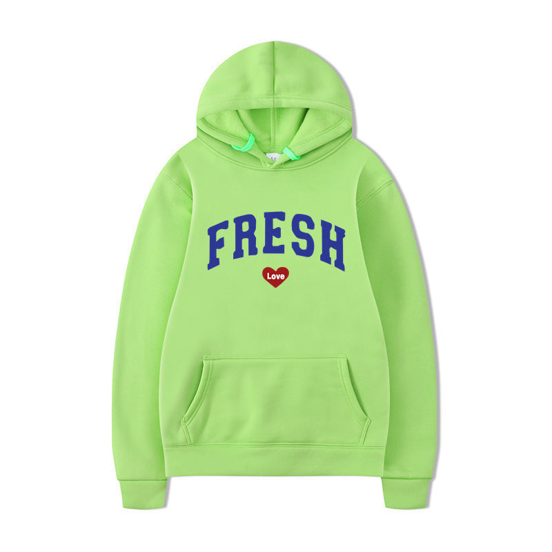 Women's hoodie with playful lettering and soft inner fleece Skjora