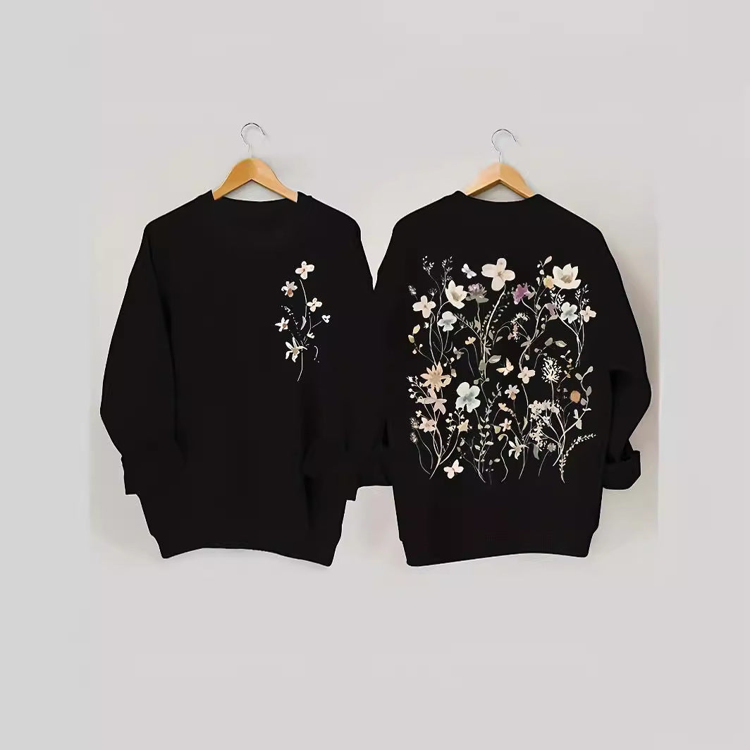 Kvinnegenser med blomsterdesign og myk innerfôr Skjora