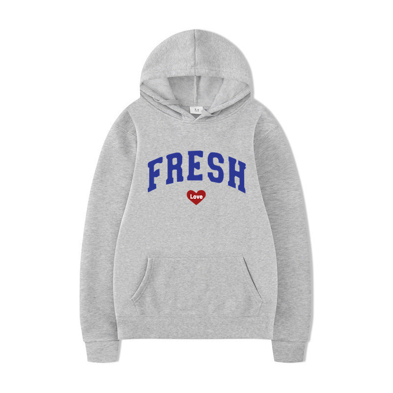 Women's hoodie with playful lettering and soft inner fleece Skjora
