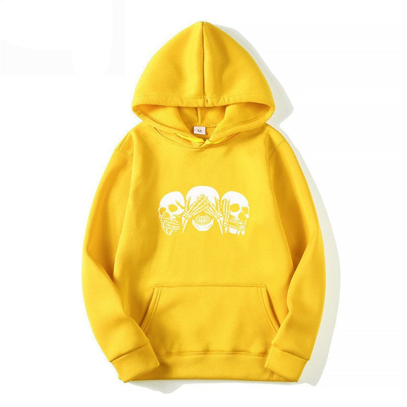 Dame hoodie med kunstnerisk hodeskalle-design Skjora