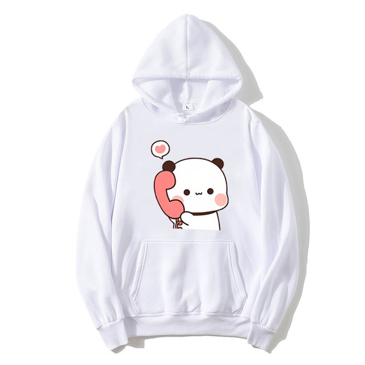 Damen Kapuzenpullover mit verspieltem Pandadesign Skjora