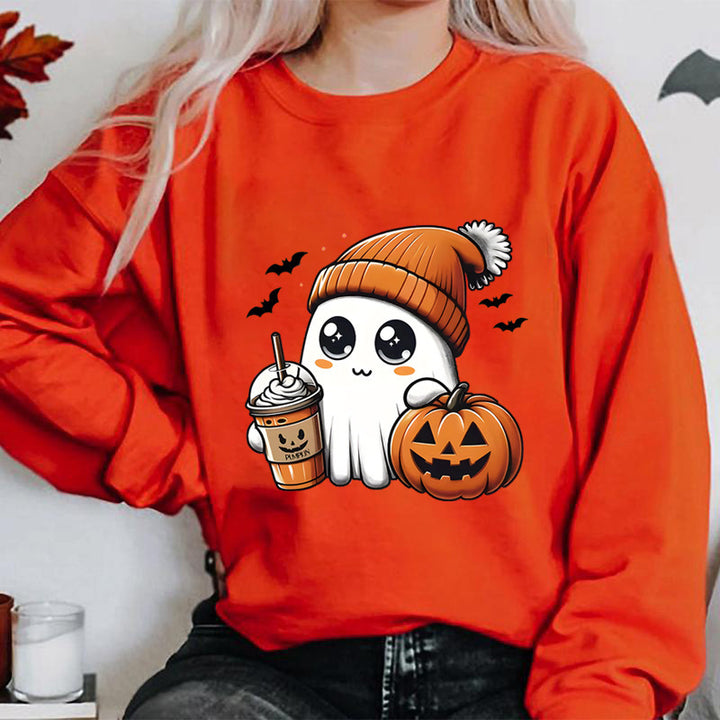 Kvinnegenser med leken Halloween grafisk design Skjora