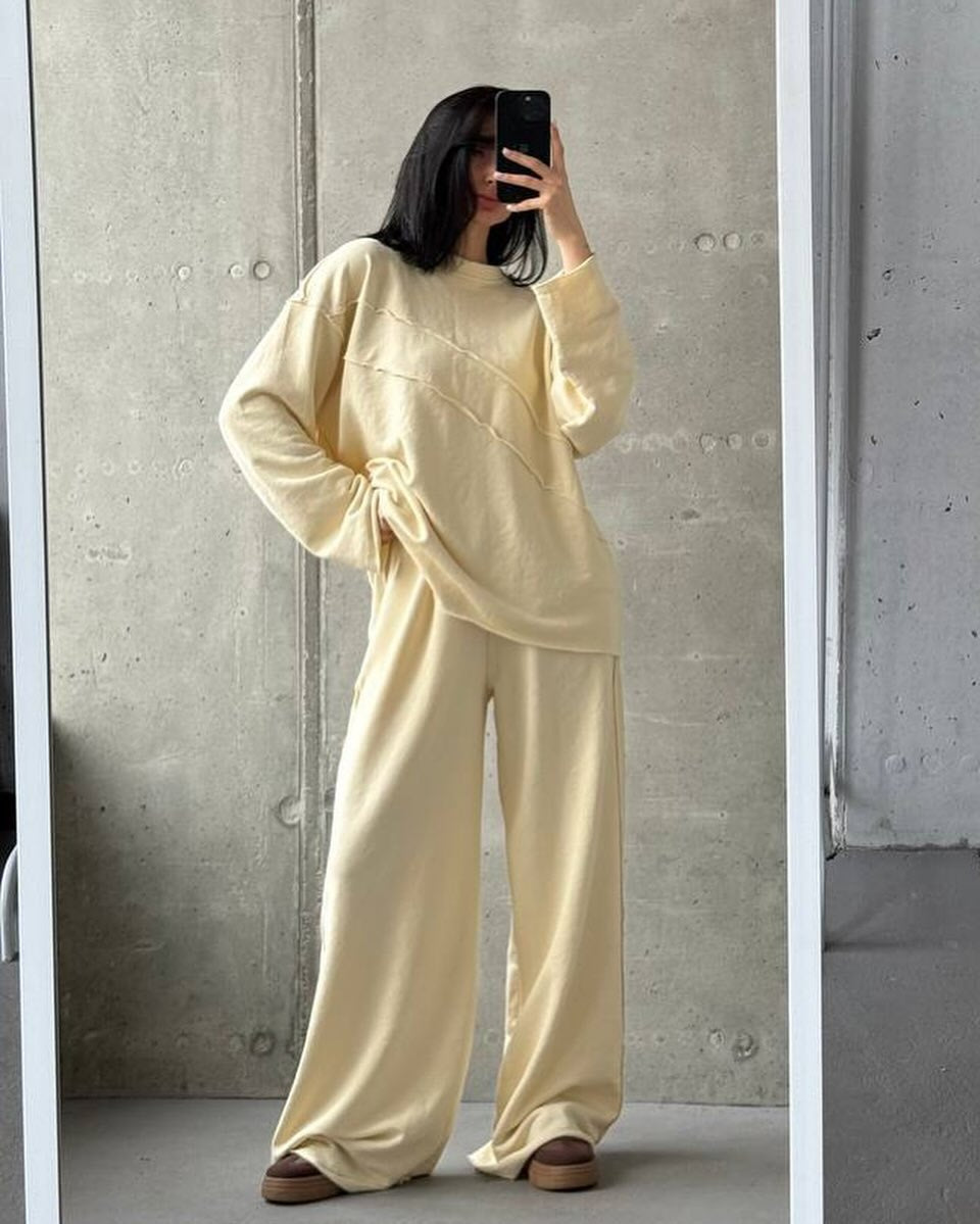 Dame casual lounge dress med en løs passform og komfortable detaljer Skjora