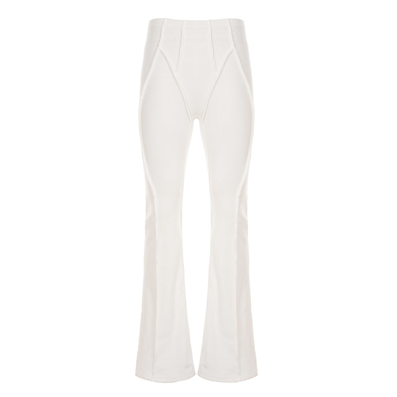Women's Flared Leggings with High Waist and Seamless Design Skjora