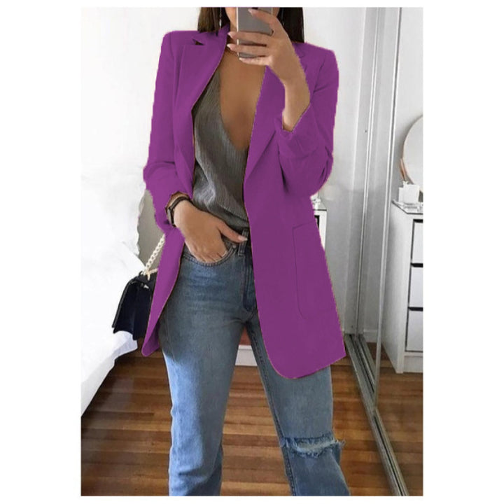 Dame elegant blazer med innsvingt snitt og praktiske lommer Skjora