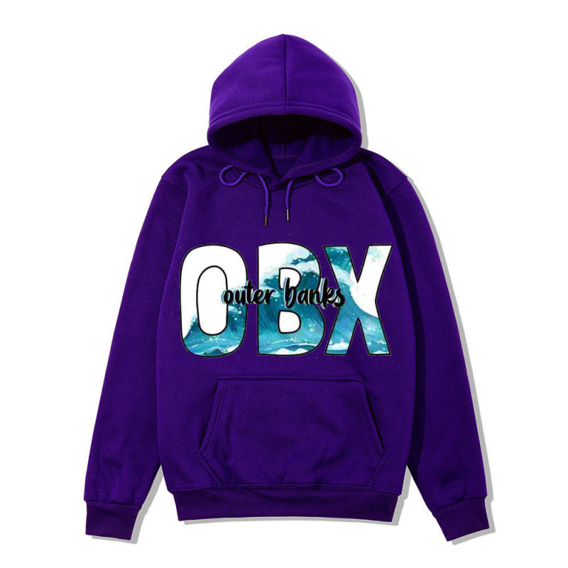 Women's Hooded Sweatshirt with Maritime Graphic Design Skjora