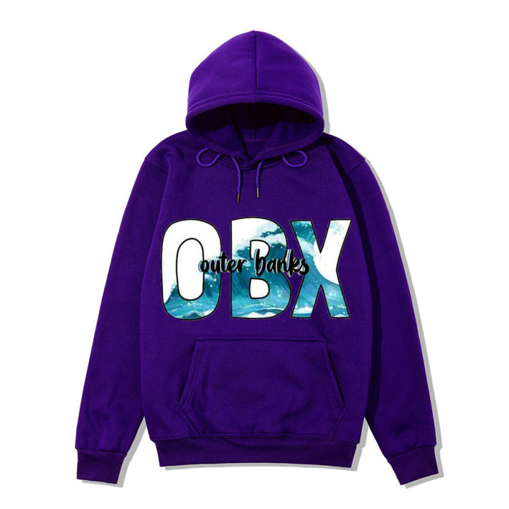 Women's Hooded Sweatshirt with Maritime Graphic Design Skjora