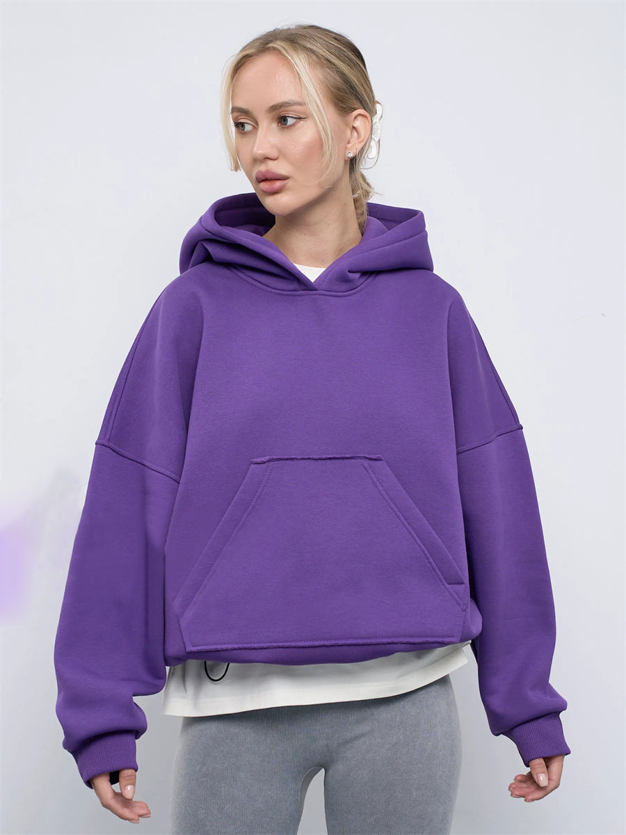 Kvinnens komfortable oversized hettegenser Skjora