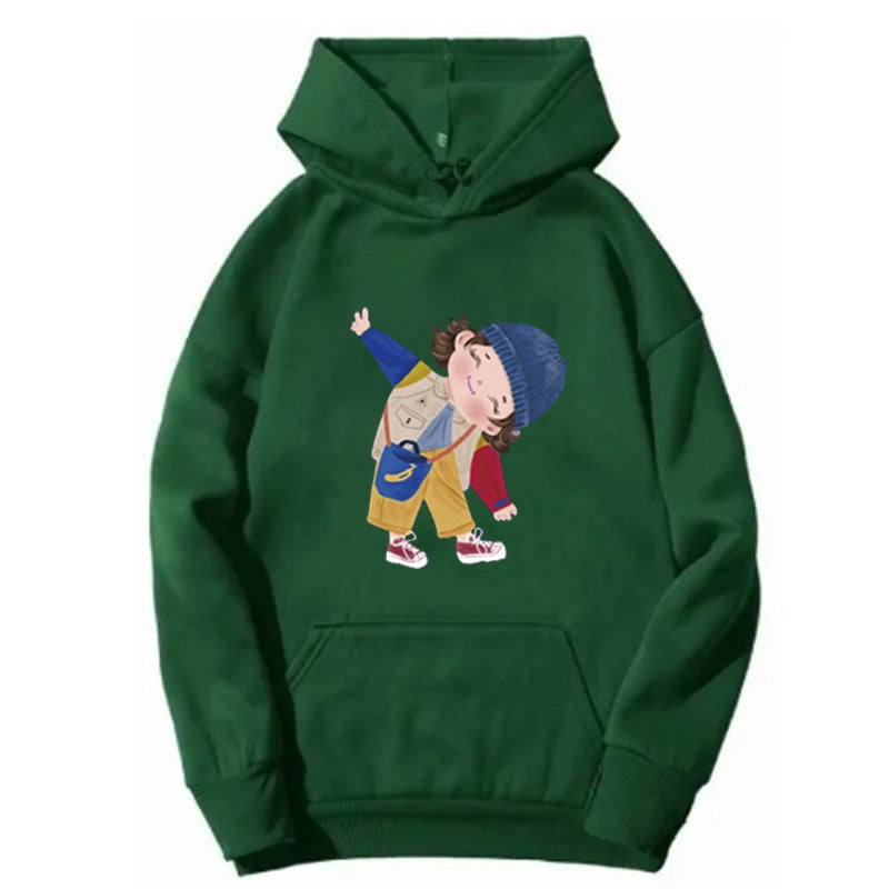 Damen Kapuzenpullover mit verspieltem Kinder-Design Skjora