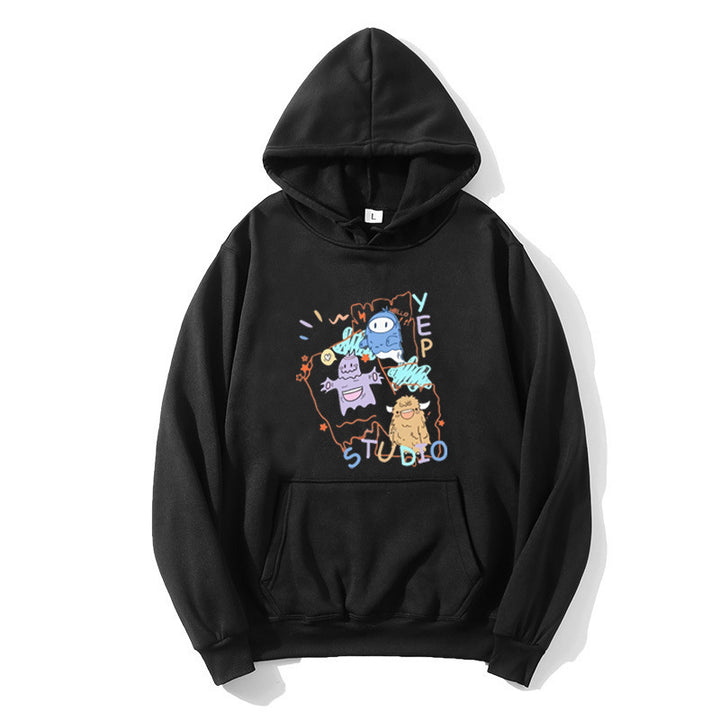 Damen Kapuzenpullover mit verspieltem Cartoon-Design Skjora