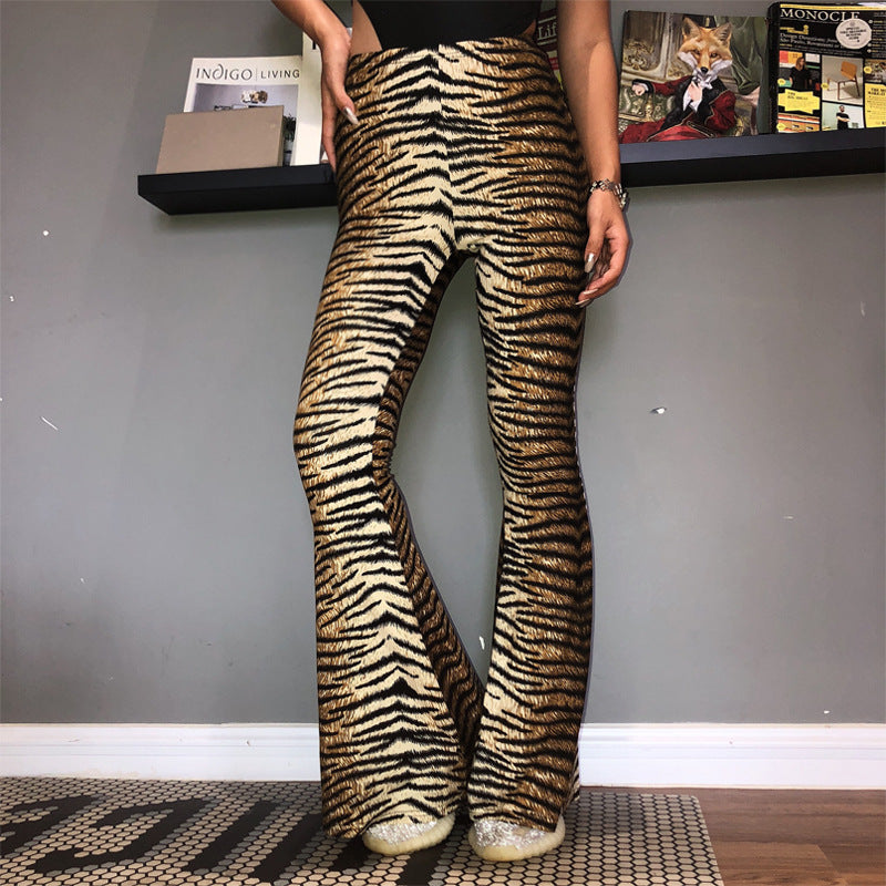Dame Leggings i spennende dyremønster Skjora