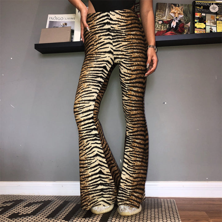Dame Leggings i spennende dyremønster Skjora