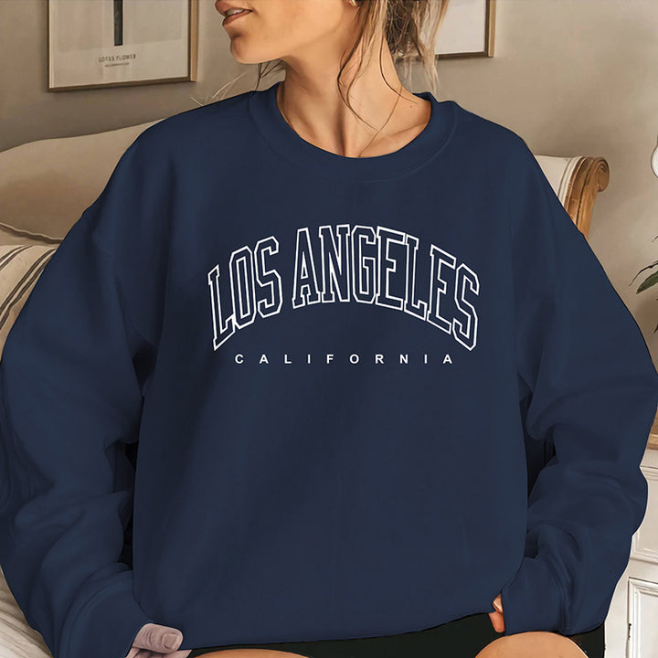 Kvinne sweatshirt med kreativ tekst og avslappet snitt Skjora