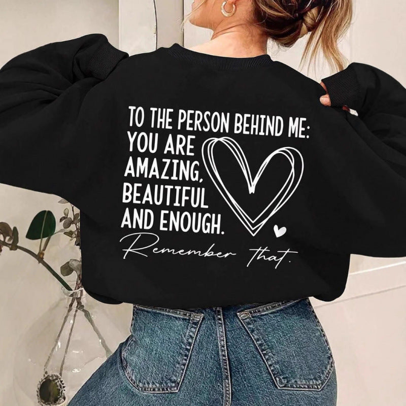 Dame sweatshirt med inspirerende design og avslappet passform Skjora