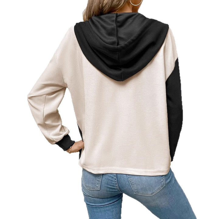Dame casual hettegenserbluse med kontrastfarger Skjora