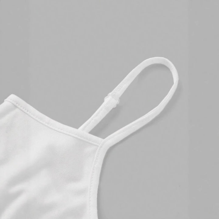 Dame Crop-Top med kreativt kortspillmotiv Skjora