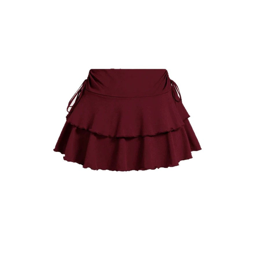 Dame Sporty Skirt med Rüsch og justerbar midje Skjora