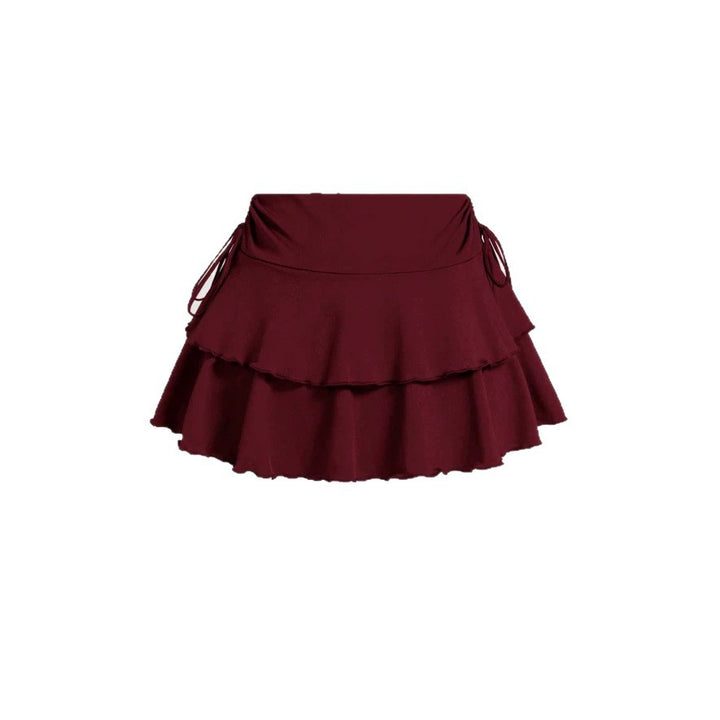Dame Sporty Skirt med Rüsch og justerbar midje Skjora
