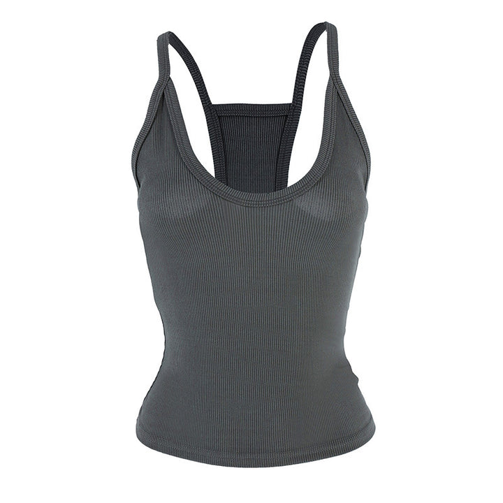 Dame Sporty Stretch-Top med slim fit Skjora