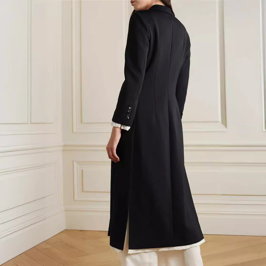 Dame elegant Dufflecoat med stilig revers Skjora