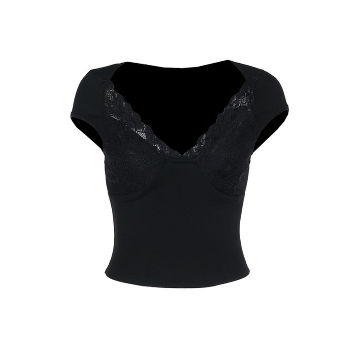 Dame blonde-bustier med raffinert nettdesign Skjora