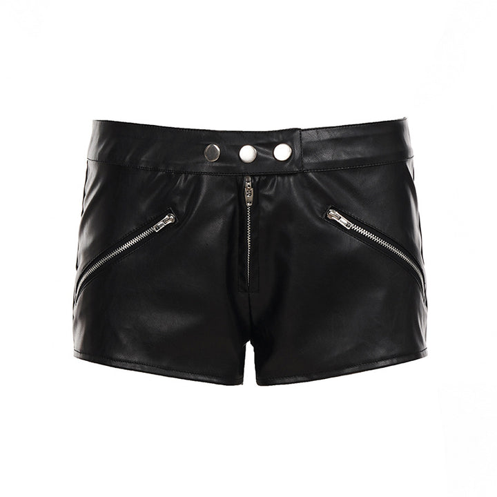 Dame Künstlær-Shorts med stilige glidelåser og figursydd snitt Skjora