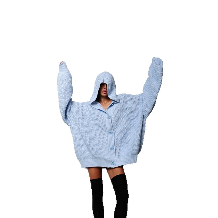 Dame oversized cardigan med knappedesign og mykt materiale Skjora