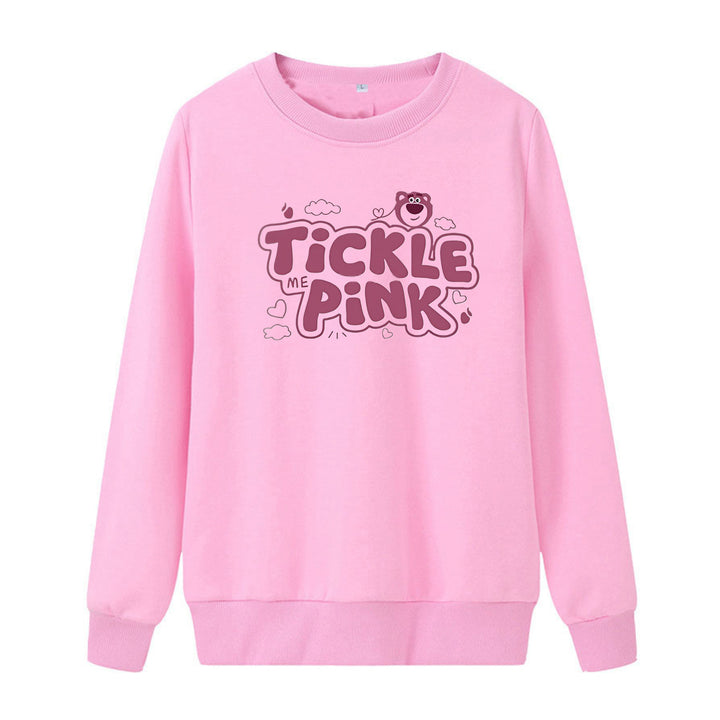 Damer sweatshirt i uformelt design med munter trykk Skjora