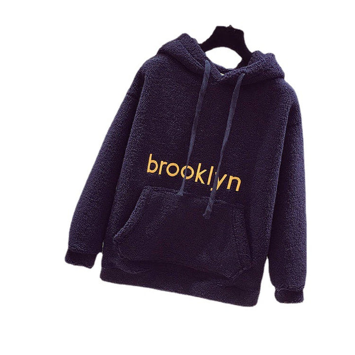Damer Cozy Fleece Hoodie med Kengurulomme Skjora