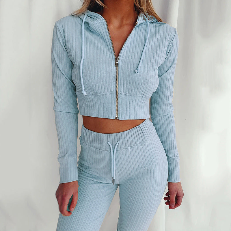 Damer Sporty Crop Top og Skjora Leggings