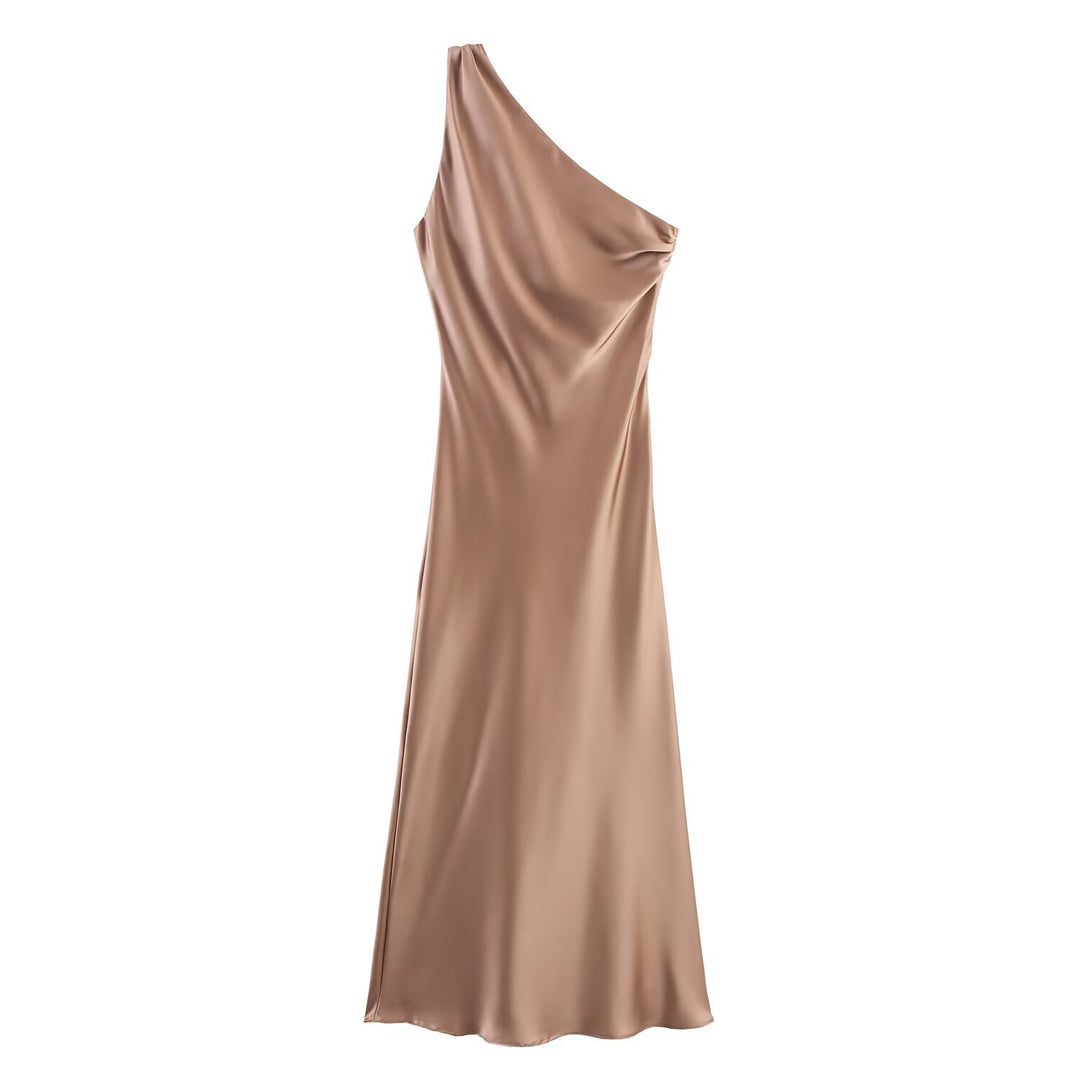 Dame Dekorativ Silkedress Skjora