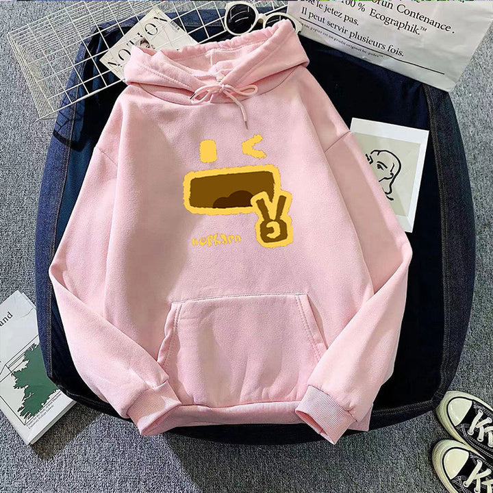 Dame hettegenser med kreativt emoji-design Skjora