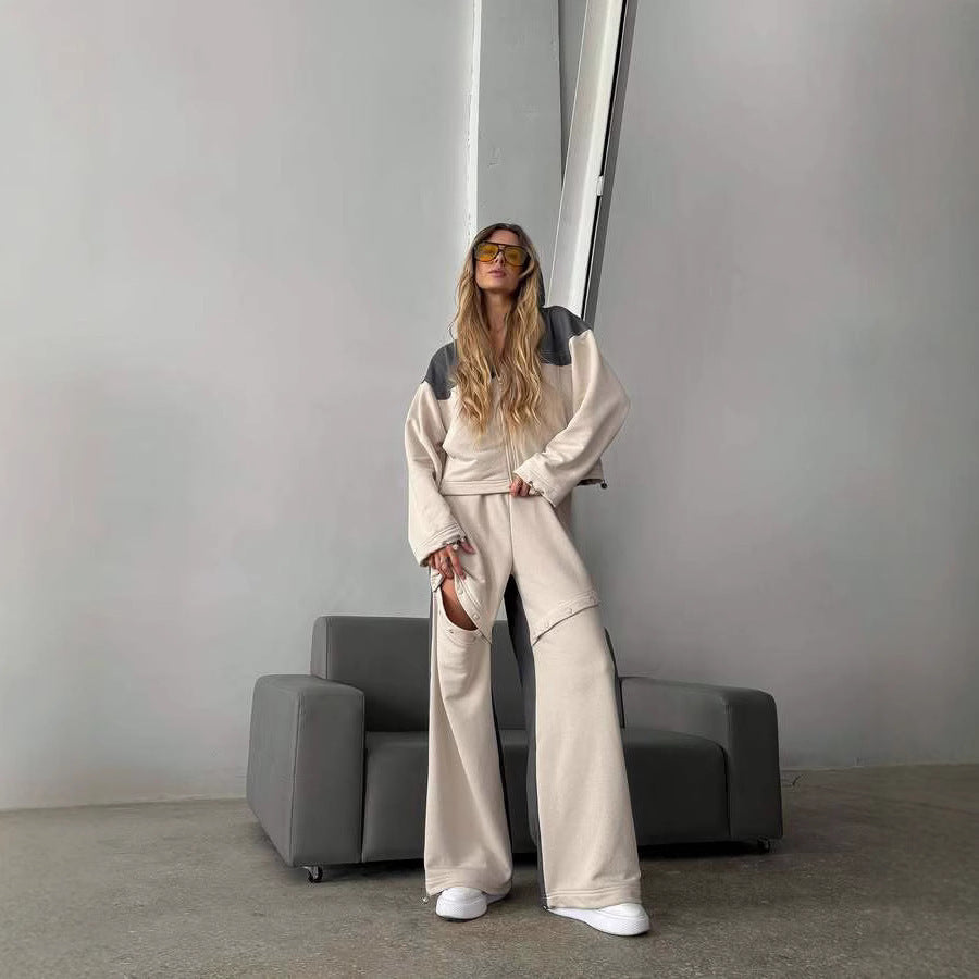 Women's sporty outfit with trendy color contrast Skjora