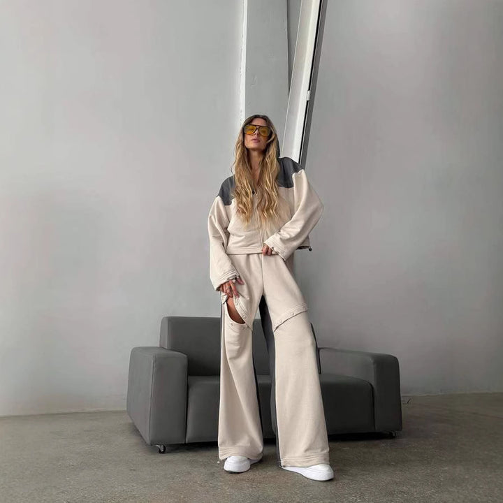 Women's sporty outfit with trendy color contrast Skjora