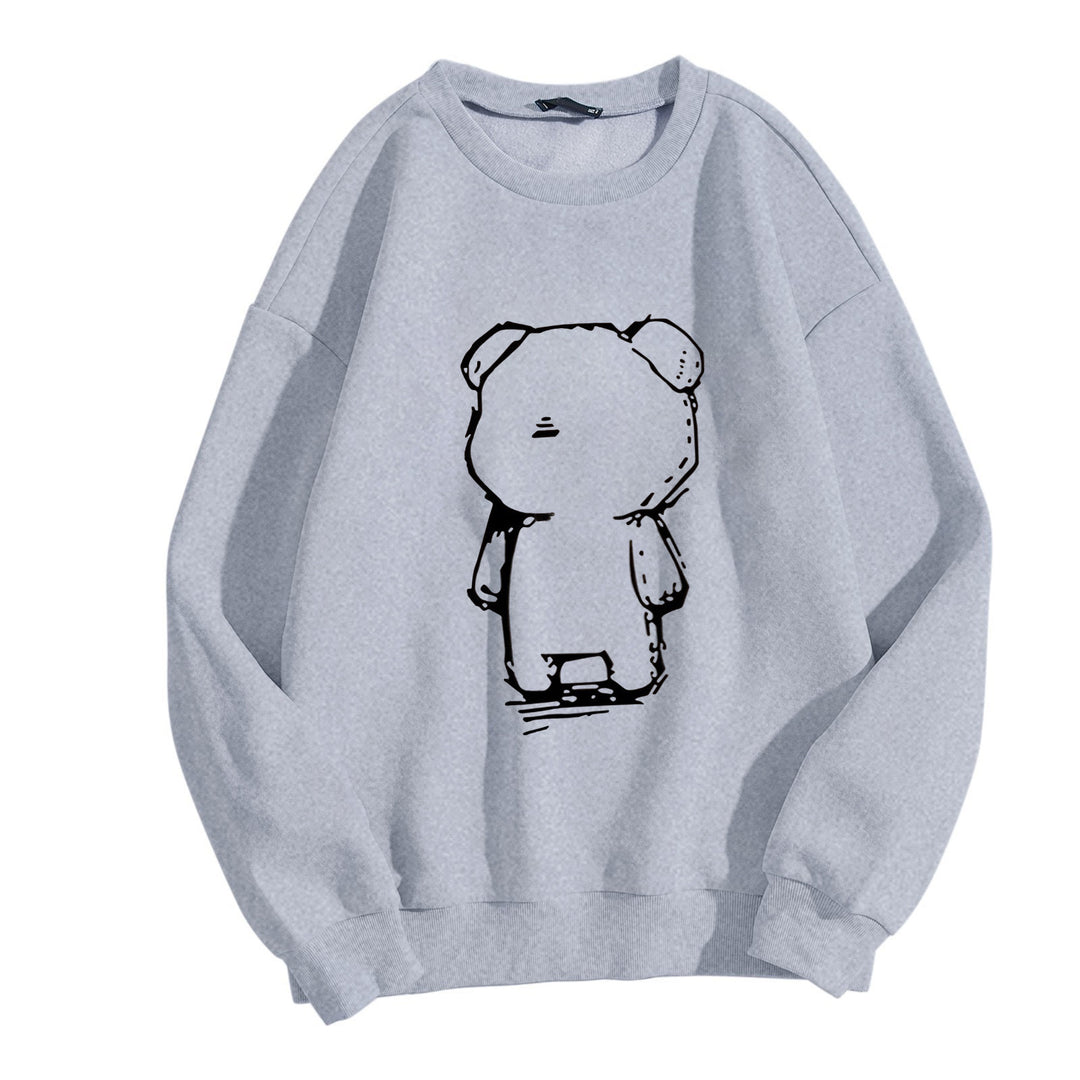 Damegen Sweatshirt med kreativt bjørnemotiv Skjora